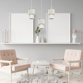 Csillár zsinóron BLANCO 3xE27/60W/230V fehér