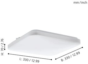 Eglo 97875 - LED Mennyezeti lámpa FRANIA LED/14,6W/230V