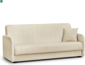 Sofa Rozkładana PORTO Jasnobeżowa Boucle