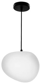 Fekete-fehér függőlámpa ø 25 cm Stones – Candellux Lighting