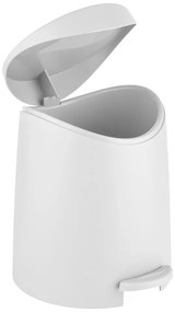Fehér műanyag pedálos szemetes 3 l Portes – Allstar