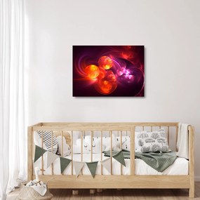 Modern absztrakció képe (üvegen) (70x50 cm)
