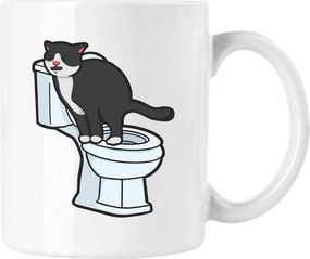 Bögre Cica Vicces Mém 21 Fehér 330ml