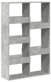 betonszürke szerelt fa térelválasztó 100 x 33 x 155,5 cm