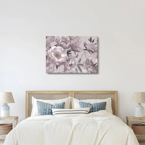 Kép - Vintage bazsarózsa virágok (70x50 cm)