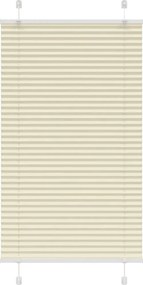 vidaXL pliszírozott redőny krém 80x100 cm szövetszélesség 79,4 cm