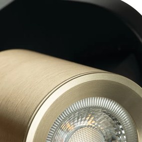 Kanlux 38963 - Spotlámpa LAURIN 3xGU10/10W/230V réz/fekete