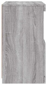 szürke sonoma színű tálalószekrény LED-ekkel 41 x 37 x 67 cm