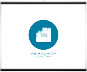 Poszter akasztó fekete 51 cm Akasztók keret