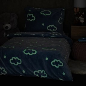 4Home Világító ágynemű mikroflanel Cloud , 140 x200 cm, 70 x 90 cm