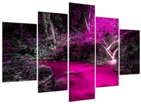 Kép - Rózsaszín erdő (150x105 cm)
