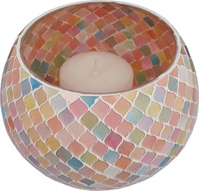 PASTEL LIGHTS mozaik mécsestartó Ø 18 cm