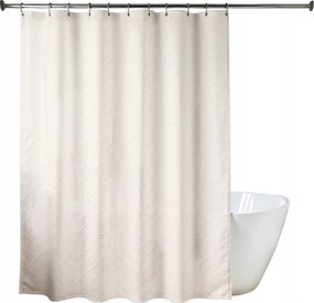 Zuhanyfüggöny 180x180cm bézs Ivy vízálló mikroszálas fürdőszobai