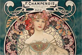 Fali tapéta Prémium virágos szimmetria 104x70 Ragasztó