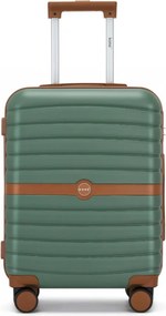 Zöld 3 részes prémium utazóbőrönd szett „Harder” – M, L, XL