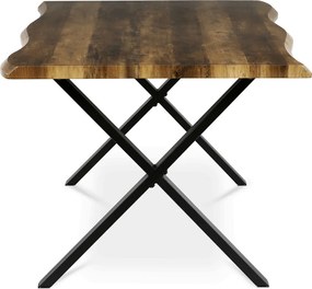 Étkezőasztal 210x100 cm MDF old wood