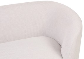 Kétszemélyes bézs és fekete kanapé LOEN Beliani