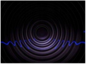 Poszterek 135x100 Zenei hullámok