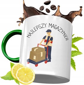 Zöld Bögre Raktárosnak Születésnapra Ajándék fényképes nyomtatással