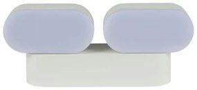 LED Kültéri flexibilis fali lámpa 2xLED/12W/230V IP65 szürke