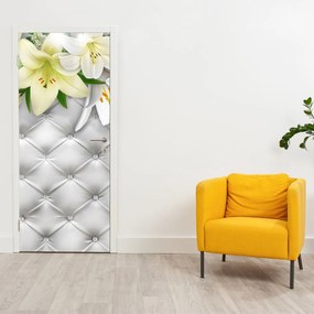 Fotótapéta ajtóra - Liliom virágok (95x205cm)