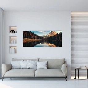 Kép - alpesi, olaszország, dolomitok, Antorno (120x50 cm)