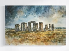 Poszter Stonehenge Kör Kövek Megalit Druida Kilátás 60x40
