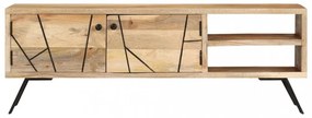 tömör mangófa TV-szekrény 110 x 30 x 40 cm