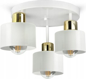 Mennyezeti lámpa Csillár Fehér Arany Roller ER3 Led