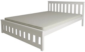 Ágy MAICA 90 x 200 cm, fehér Matrac: Coco Maxi matrac 20 cm, Ágyrács: Deszkás ágyráccsal