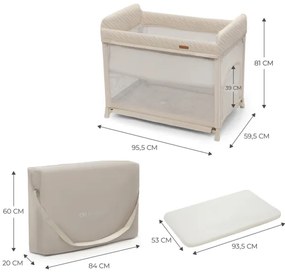 KINDERKRAFT SELECT - Utazó kiságy MOON DREAM bézs