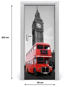 Ajtó tapéta London busz 75x205 cm