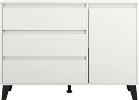 Komód, fehér, BOGAN NEW 1D3S