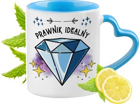 Ügyvédnek Kék Bögre Szív Alakú Füllel Ajándék