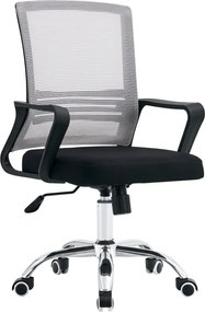 Irodai szék, háló szürkésbarna TAUPE/szövet fekete, APOLO 2 NEW