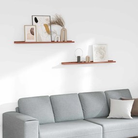 Falpolc polcokkal tárolóval 2 pcs Piros 100 x 9 x 3 cm Faanyag