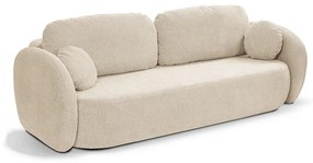 OLBIA ágyazható háromszemélyes kanapé, bézs