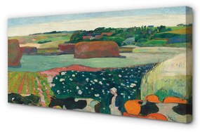 Canvas képek Art festett vidéki látkép 120x60 cm