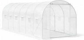 Fóliasátor 200x300x600 cm erősített vázzal+fólia átlátszó