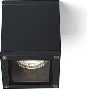 RENDL KEIG mennyezeti lámpa fekete 230V LED GU10 8W IP65