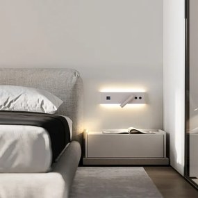 Brilagi-LED Falra szerelhető spotlámpa USB-porttal NOCTIS LED/3W/230V+LED/9W bézs
