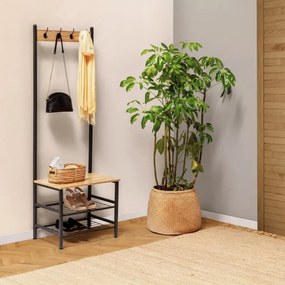 Intenso Home előszobai ruhafogas cipőtartó polcokkal 60 x 175cm sonoma tölgy