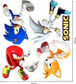 Textil falmatrica "Sonic és barátai"