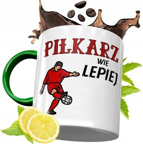 Zöld Bögre Labdarúgónak Születésnapi Ajándék fényképes nyomtatással