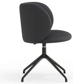 Fekete kárpitozott étkezőfotel Mogi – Teulat