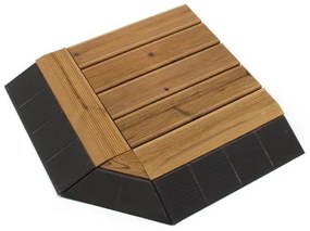 Fa padló Linea CombiWood 40 x 40 x 6,5 cm, természetes fa