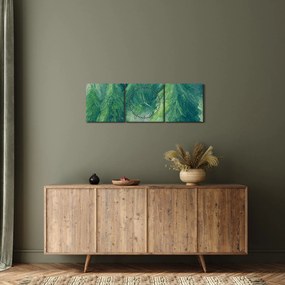 Kép - Festett tűlevelűek (órával) (90x30 cm)