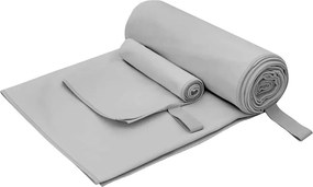 vidaXL Sporttörölköző Szett 2 pcs Szürke szövet