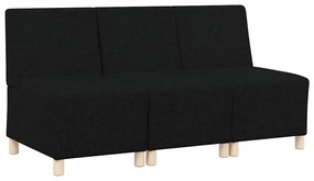 Karfa Nélküli Modularis Kanapé Egység 3 pcs Fekete