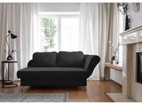 Antracitszürke kordbársony heverő (jobb oldali) Chic Charlotte – Miuform